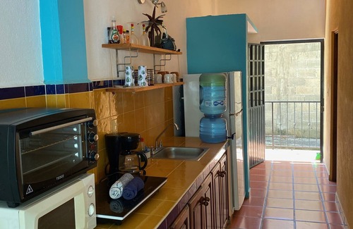 Boca de Tomatlan Wohnung | Atemberaubendes Flusstal, das die Bucht von Banderas berührt. Familienfreundlich.
