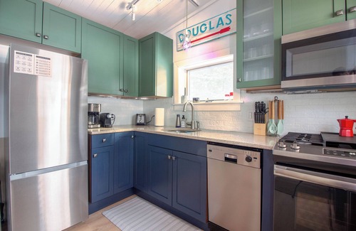 Douglas Haus | Stylish Douglas Retreat - Steps from Dunes Resort!