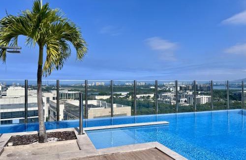 Jacarepagua Wohnung | Suíte com jardim e piscina na Barra RJ