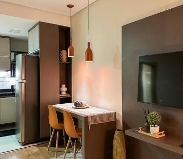 Sao Jose dos Campos Wohnung | Summit Flat, ótima localização, limpeza diária, academia e piscina