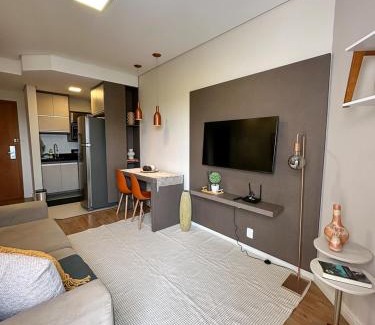 Sao Jose dos Campos Wohnung | Summit Flat, ótima localização, limpeza diária, academia e piscina