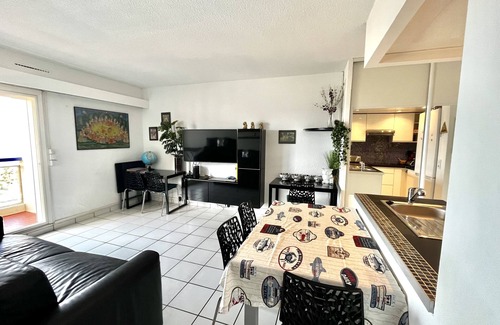 Saint-Hippolyte Wohnung | Super t 3 vue mer Piscine Clim Wifi Parking