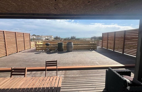 Gruissan Plage Skihütte | SUPERB HOLZ CHALET MEERBLICK