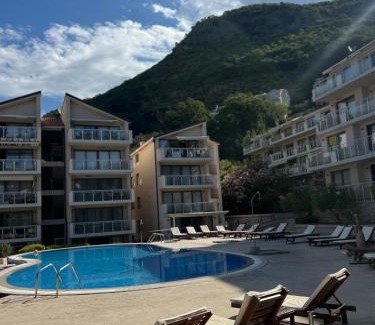 Przno Wohnung | Teuta Azure Apartment - Blue Horizont Complex, Sveti Stefan