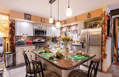 Hoffman Estates Haus | “The Executive” PRIVATE BEDROOM and Bathroom in our Home with use of the Hot tub