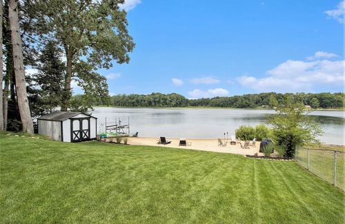 Sturgis Haus | The Maple & Oak - Lakefront Home with Private Beach