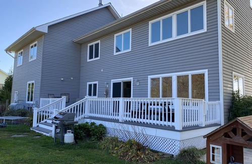Stevensville Haus | Three Decks overlook Marina basin and views of the Chesapeake and Eastern Bays
