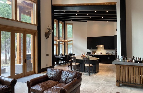 Alberton Haus | Timber Frame home on Clark Fork River
