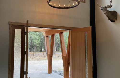 Alberton Haus | Timber Frame home on Clark Fork River