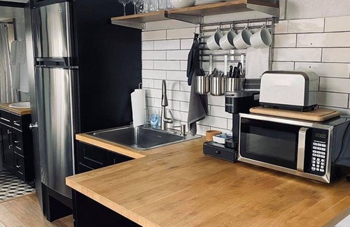 Meeker Haus | Tiny Home built on "Tiny House Nation" with one Queen bed in a loft and twin on main floor. Sleeps: 3