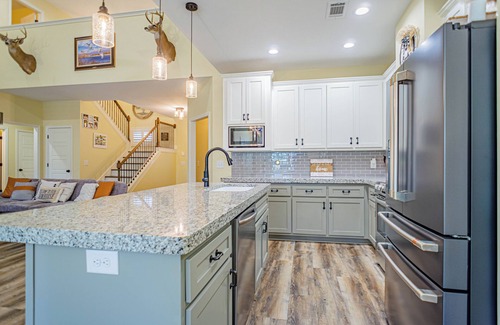 Lee County Haus | Tranquil Getaway Minutes from Auburn including Pool & backyard Waterfall Oasis