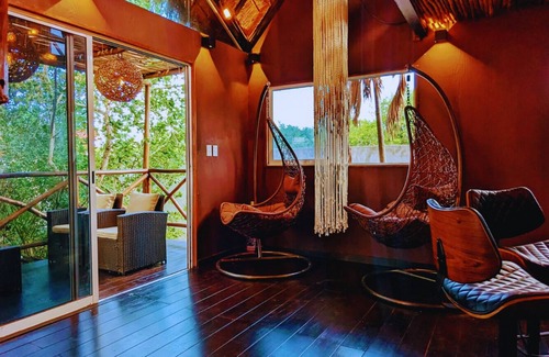 Isla Holbox Haus | Tree-House 3 min walk to beach/AC/king Bed/WIFI