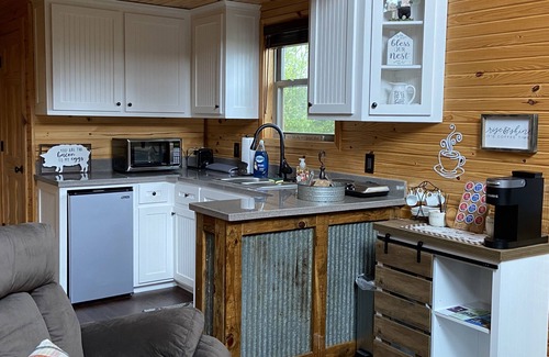 Paris Kabine | Treehouse/cabin with an amazing view of Mount Magazine