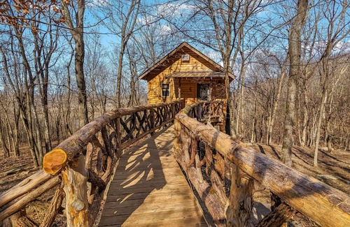 Mountain View Kabine | Treehouse Thyme - total privacy in woods