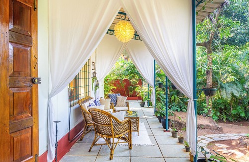 Patnem Villa | Tropical Garden Villa by Palolem/10 min from the beach! A Home Away from Home