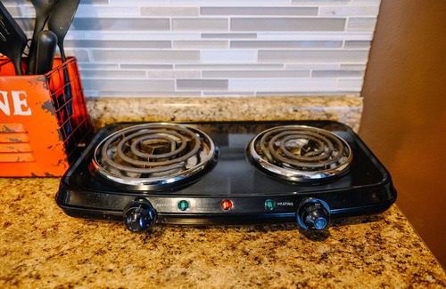 Bonita Haus | Turtle-themed tiny house with a turtle pond, hot tub, e-bikes, and EV charging