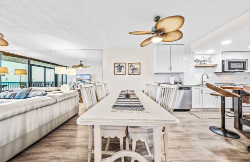 New Smyrna Beach Eigentumswohnung | Sea Glass Resort, geräumige 3-Zimmer-Wohnung, direkt am Strand, No-Drive Beach