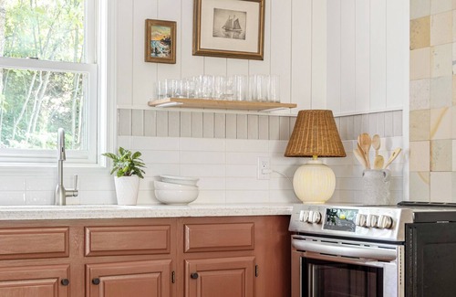 Suttons Bay Haus | Updated Leelanau home nestled bt Suttons Bay & West Bay, 3 min walk to 2 beaches