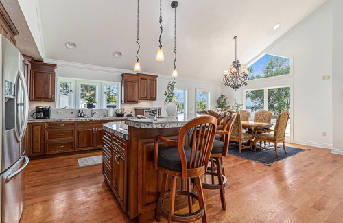 Silver Lake Haus | Upscale Lakefront Oasis: Private Dock, Dune Views, Firepit!