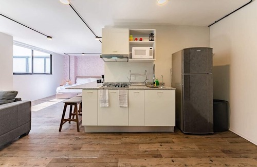 Escandon Wohnung | VH | Loft minimalista + gym and wifi | Condesa | 247