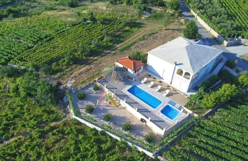 Vrgorac Villa | Das von Weinbergen und Obstgärten umgebene Landhaus befindet sich in Zavojane.