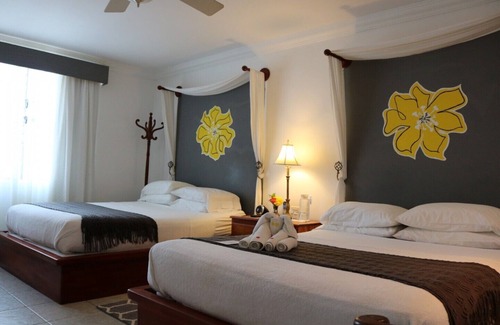 Belize City Bed & Breakfast | Villa Boscardi - Buttonwood Bay, Belize - Villa Boscardi Standard Vierbettzimmer (2 Queen-Betten)