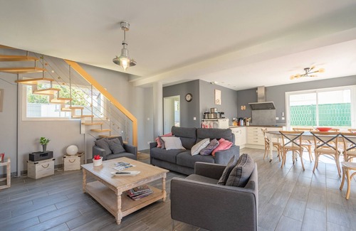 Vaux-sur-Mer Haus | Villa Sigiriya mit Meerblick und beheiztem Pool - 400 m vom Strand und Geschäften entfernt