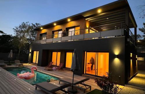 Lacanau-Ocean Villa | Villa Sunset 1 prestigious heated swimming pool sea view for 8 people