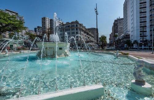 Santos Wohnung | ViSTA MAR GONZAGA com Wi-Fi e Enxoval