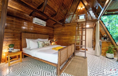 Mandrem Resort | Vrihi Boutique Resort: Nirja: Open-air Hot Tub: Luxury A-Frame: Mandrem Beach