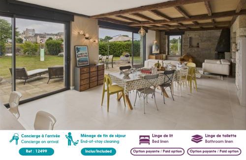 Pont-l'Abbe Haus | Vue rivière - grande maison et jardin pour 10