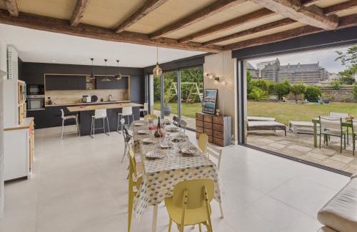 Pont-l'Abbe Haus | Vue rivière - grande maison et jardin pour 10