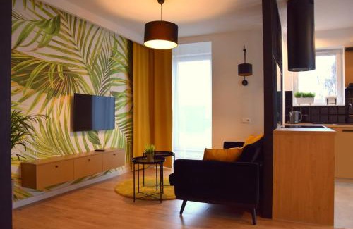 Koszalin Wohnung | W&K Gold Suite - Parking w garażu, Faktura VAT, Klimatyzacja, 5 min od dworca