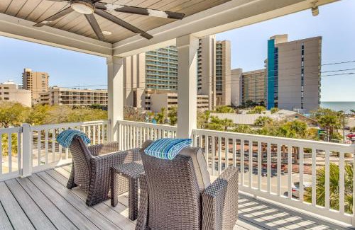 Myrtle Beach Haus | Walk to Ocean Myrtle Beach House with Hot Tub!