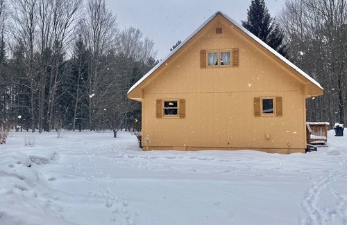 Benzonia Kabine | Walking distance to Betsie River & 10 minutes to Lake Michigan & Crystal Mnt!