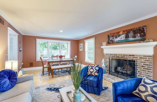 Salisbury Haus | Waterfront Home - 40-Foot Fishing Dock, Canoe, Home Theater