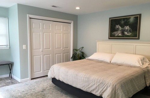 Kent Narrows Haus | Waterfront property on 3/4 acres with private beach, pool, hot tub, and pier.