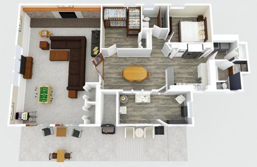 Newaygo Haus | Waterfront Resort with Bikes, Docks, BBQ