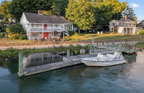 Clinton Haus | Waterside retreat! 4BR/3BA with private dock/views