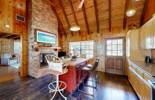 Cocoa Haus | Waterview home and attached studio , w/ boat ramp, pier, BBQ, A/C, WiFi