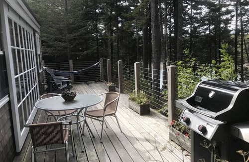 Seal Cove Hütte | Familienfreundliches Woodsy Cottage mit Blick auf die Bucht