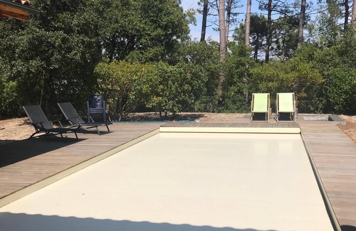 Lacanau-Ocean Haus | Wood House 6/8 Personen mit Pool