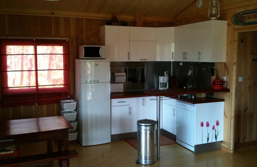 Carcans Plage Haus | Holzhaus nahe dem Ozean in geschlossener Unterteilung. Klassifizierte 3 Sterne