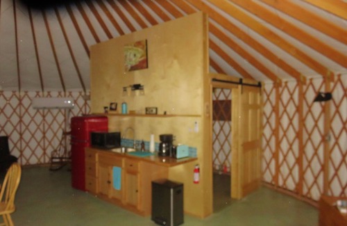 Buhl Haus | Your own private spa! Yurt with natural geothermal hot water.