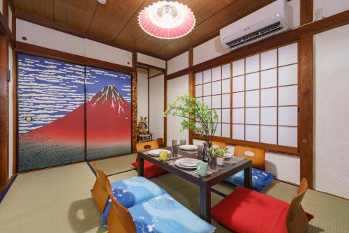 成田空港直通,駅徒歩11分,浅草直通,58平米,最大10名,和風貸切,日本文化体験,桜,花見,浮世絵