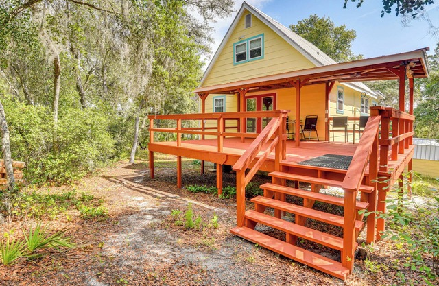 < 1/2 Mi to Lake George Access: Cabin w/Decks!