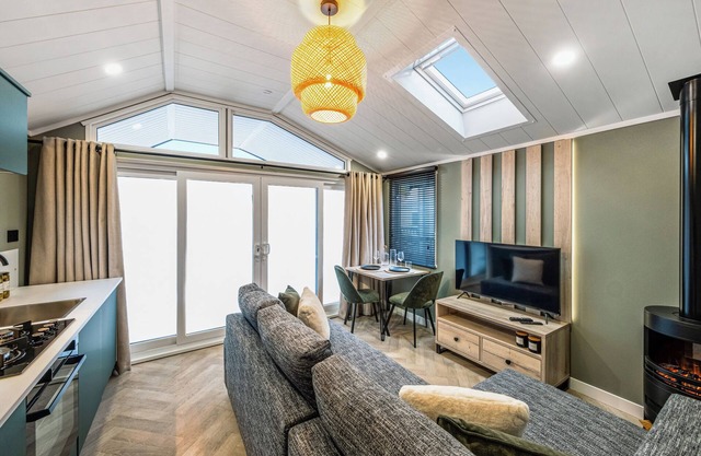 1 Schlafzimmer Unterkunft in Snainton Luxury Lodges