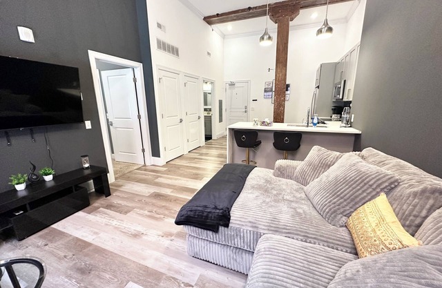1-bedroom Apartment with gym, rooftop hot tub, WiFi in fabulous St. Louis!