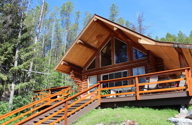 West Glacier Log Cabin mit Seeblick