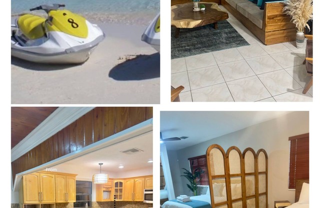 1 King Bed & 2 Queen Beds 1.5 miles from beach